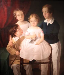 The Four Children of the Carpenter Manufacturer Franz Zlamal in Vienna